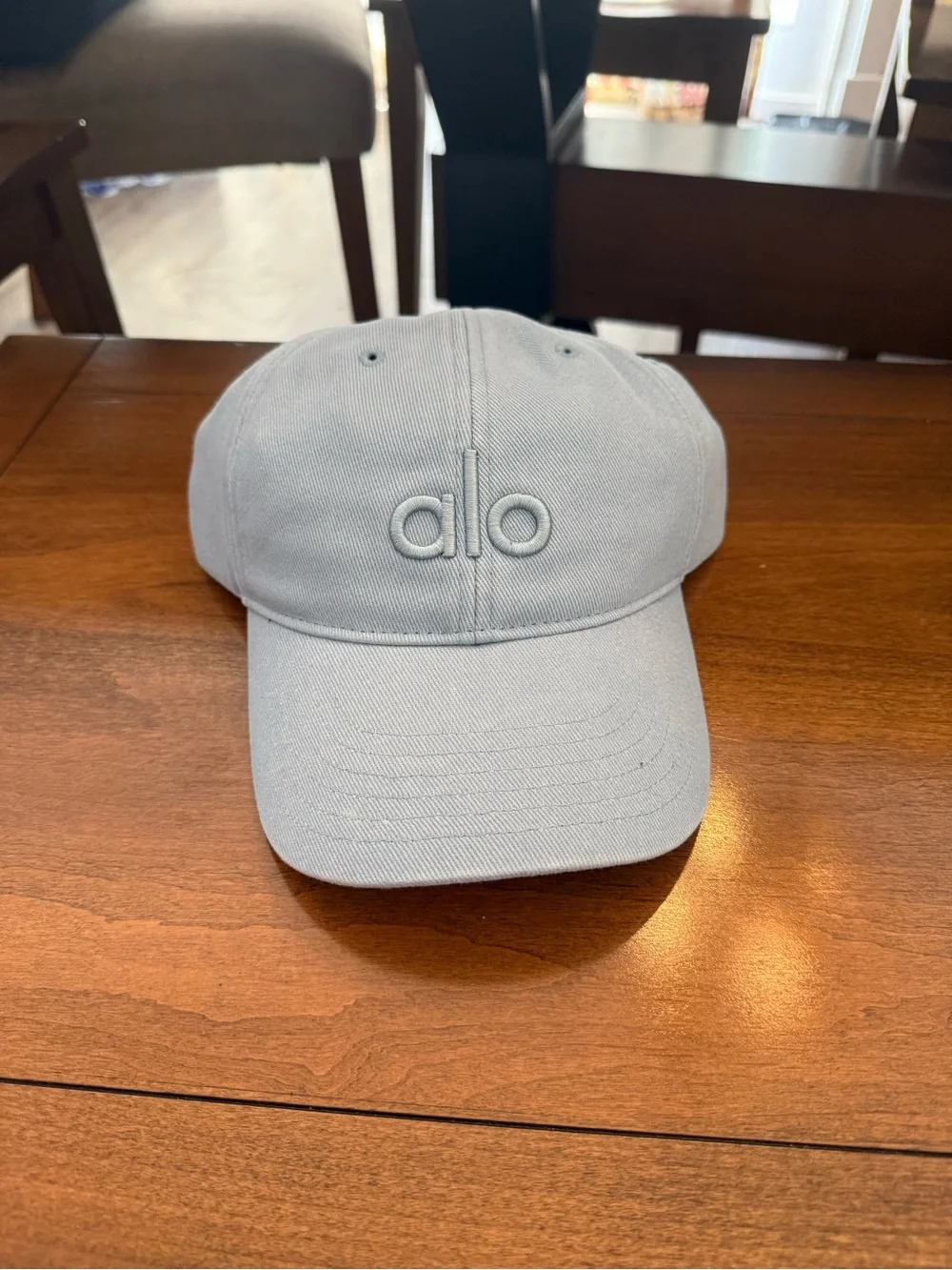 ALO Yoga Light Blue Embroidered Logo Cap